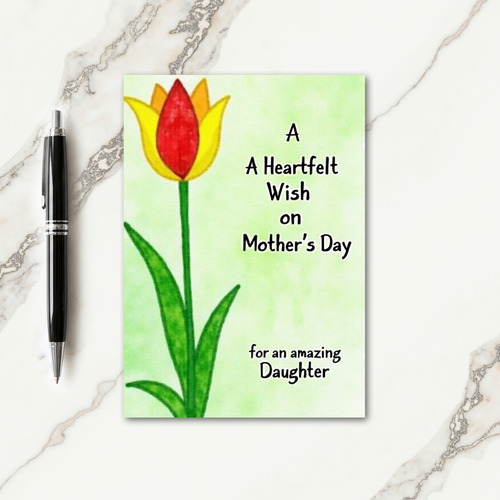 Heartfelt Wish Daughter Card