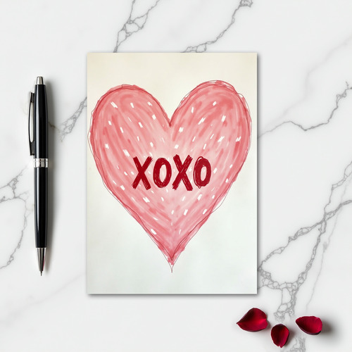 Heartfelt Xoxo Sketch Card