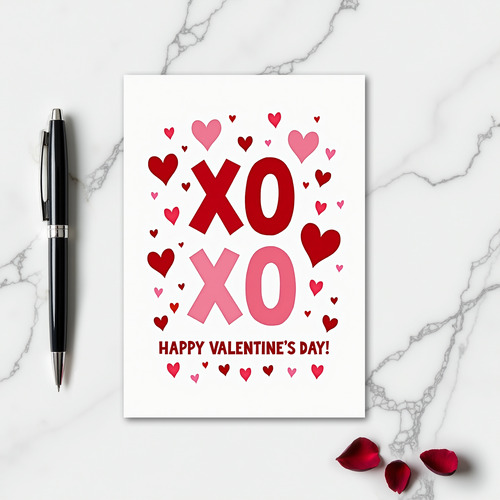 Heartfelt Xoxo Valentines Day Card