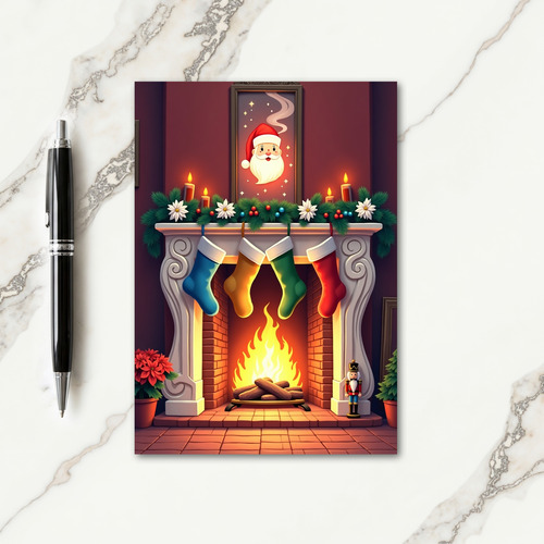 Hearth Glow Christmas Card