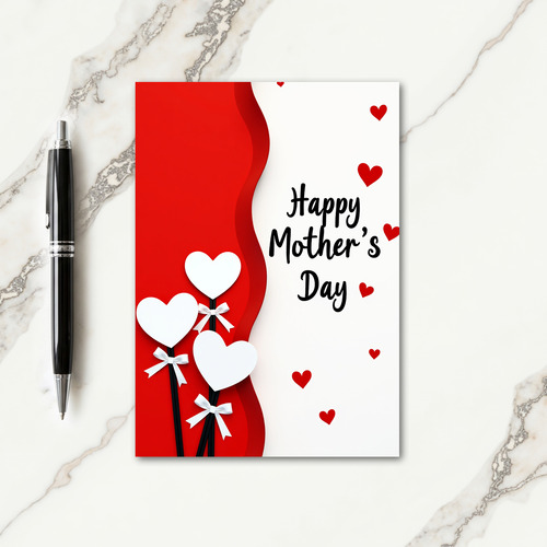 Hearts And Family Love Card