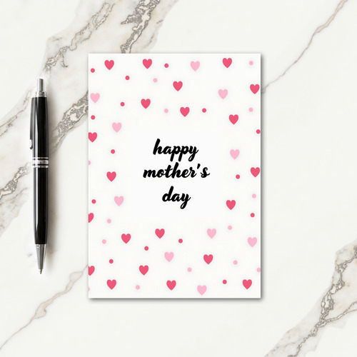 Hearts And Roses Mothers Day Card