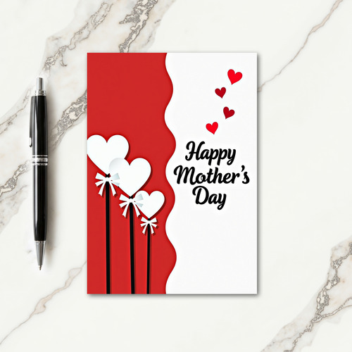 Hearts For Mothers Day Card