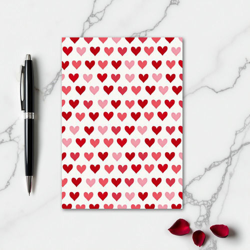 Hearts Of Love Pattern Card