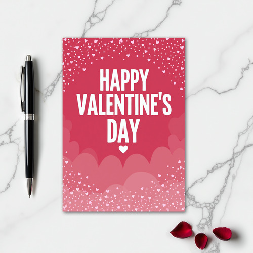 Hearts Pattern Valentines Day Card