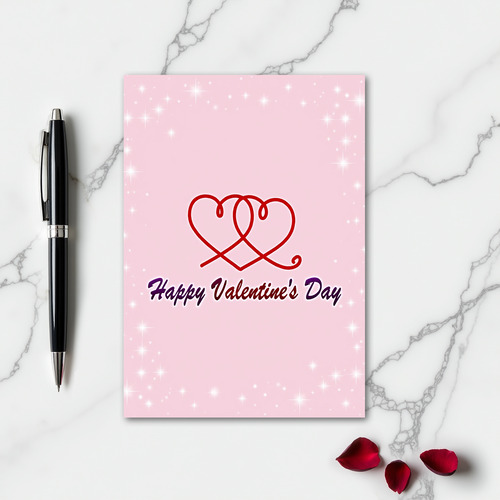Hearts Valentine Day Greeting Card