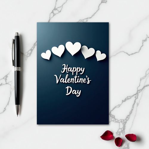 Hearts Valentines Day Greeting Card