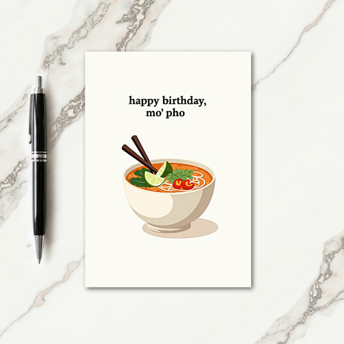 Hearty Noodle Birthday Card