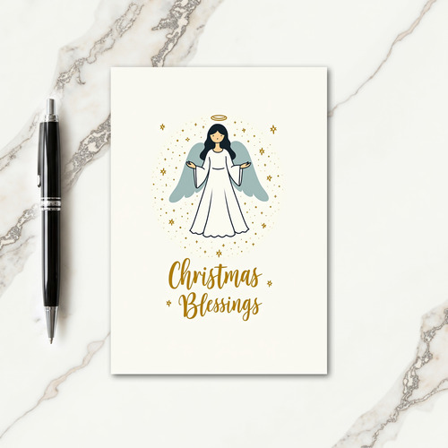 Heavenly Christmas Blessing Card