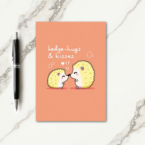 Hedgehugs Kisses Mothers Day Card