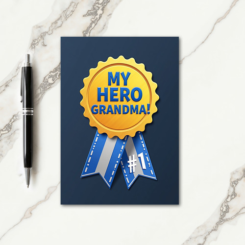 Hero Grandma Award Style Card