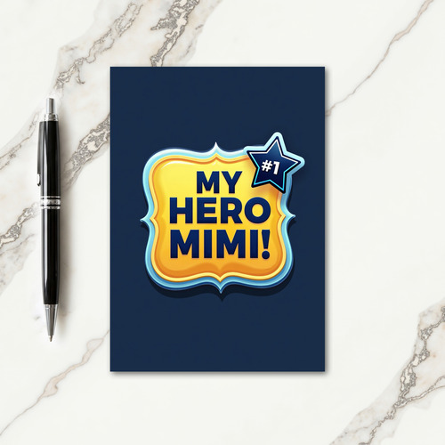 Hero Mimi Emblem Mothers Day Card