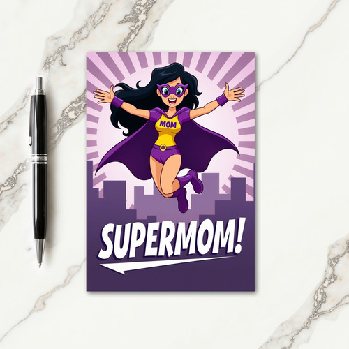 Hero Mom Illustration Card