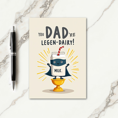 Heroic Beverage Fathers Day Card
