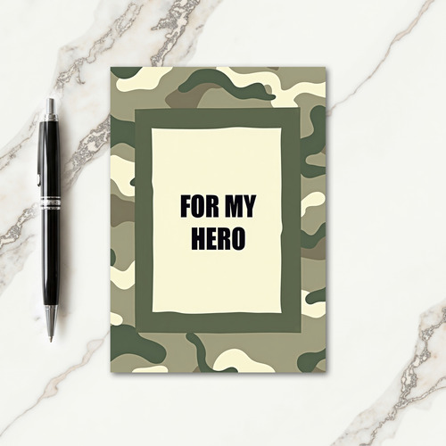 Heroic Camo Fathers Day Card