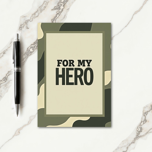 Heroic Fathers Day Camo Art Card