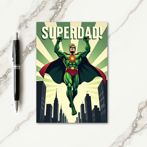 Heroic Fathers Day Figure Card