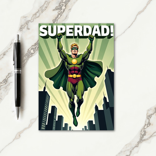 Heroic Fathers Day Graphic Card