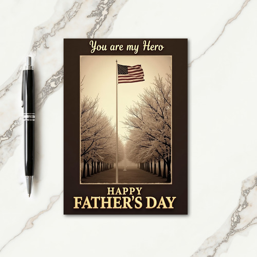 Heroic Fathers Day Vista Card