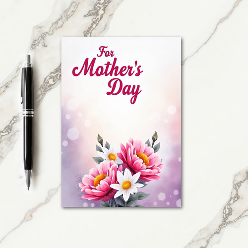 Hexagon Floral For Mothers Day Card