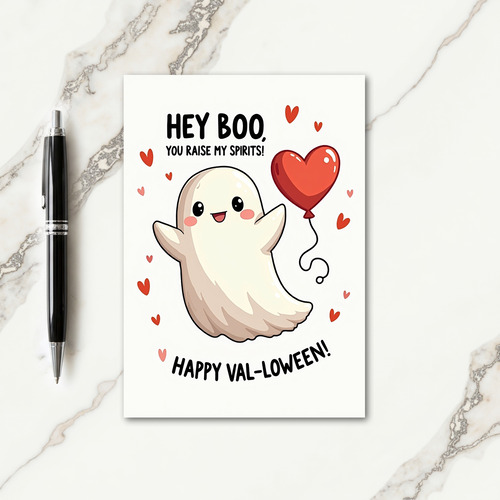 Hey Boo Spirits Card