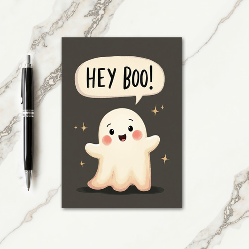 Hey Boo Sweet Greeting Card