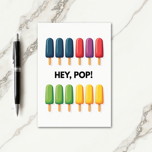 Hey Pop Frozen Sticks Card