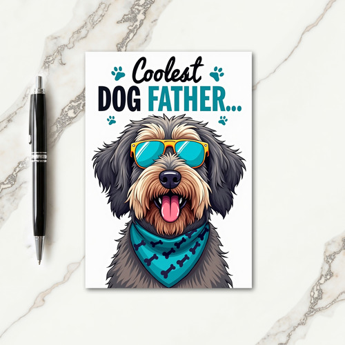 Hip Hound Fathers Day Card