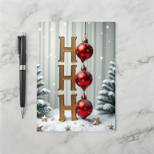 Ho Ho Ho Christmas Cheer Card