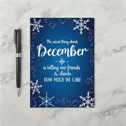 Holiday Greeting Card for Friends and Clients Appreciation