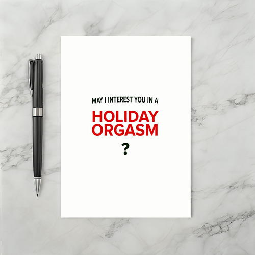 Holiday Orgasm Card