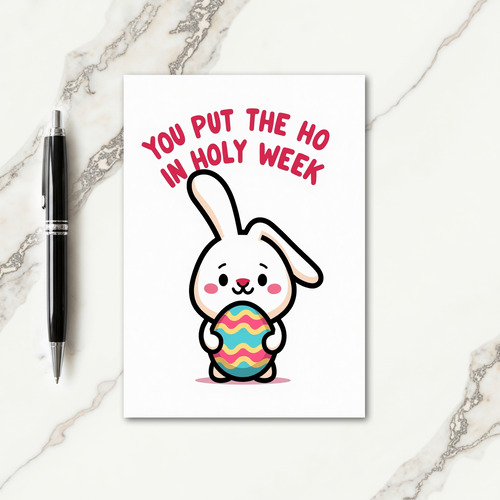 Holy Week Funny Rabbit Card