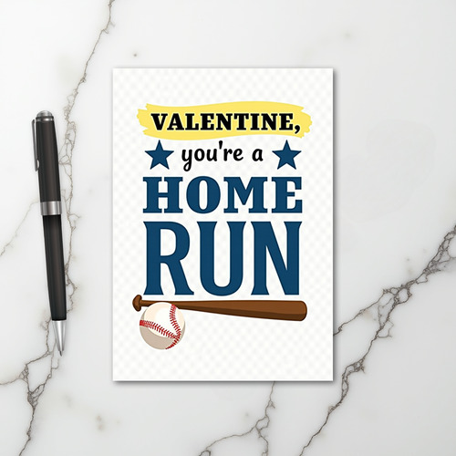 Home Run Valentine Baseball Card