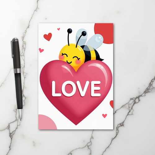 Honey Bee Love Card