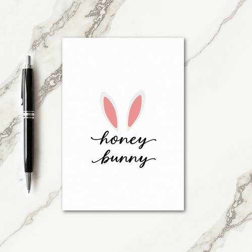 Honey Bunny Ears Greeting Card