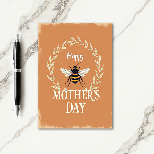 Honeybee Mothers Day Card