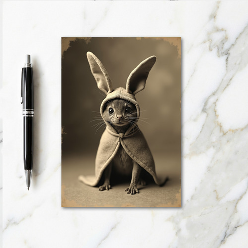 Hooded Feline Friend Card