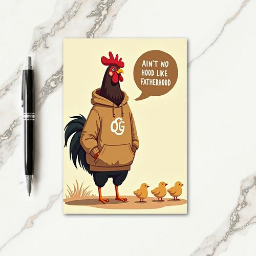 Hooded Fowl Sweet Fathers Day Card