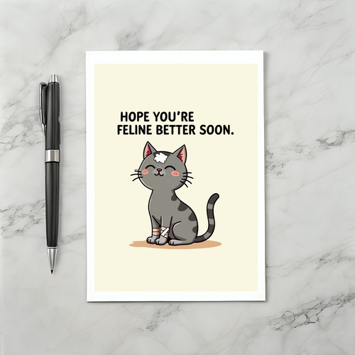 Hope you are feline better card