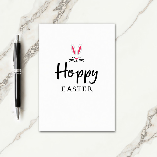 Hoppy Animal Easter Card