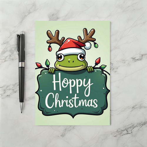 Hoppy Christmas Card
