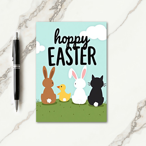 Hoppy Easter Animal Friends Card