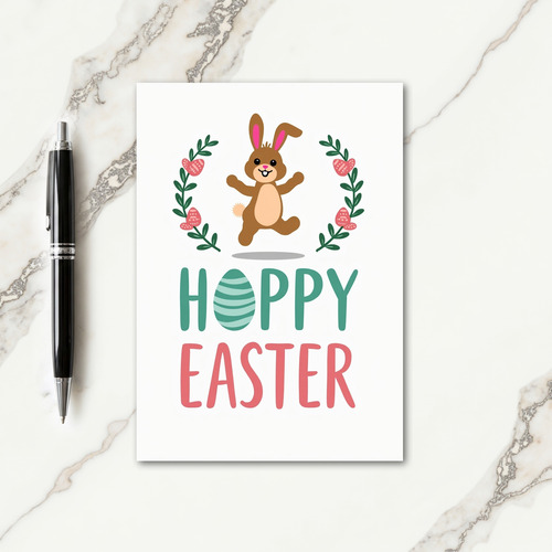 Hoppy Easter Bunny Themed Card