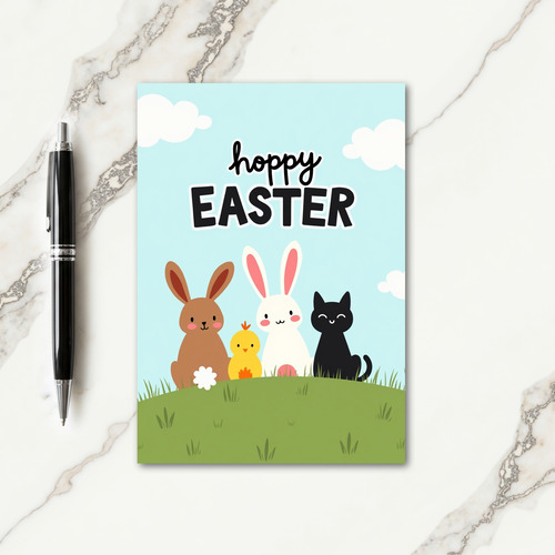 Hoppy Easter Friends Season Card