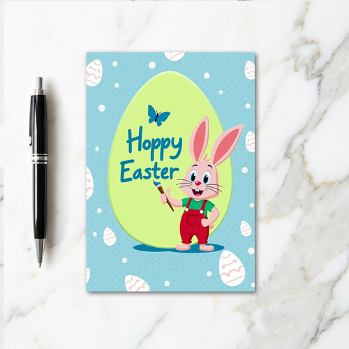 Hoppy Easter Fun Rabbit Art Card