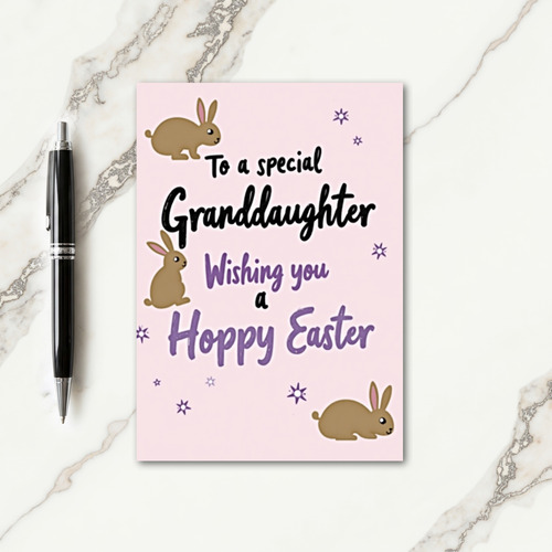 Hoppy Easter Granddaughter Card