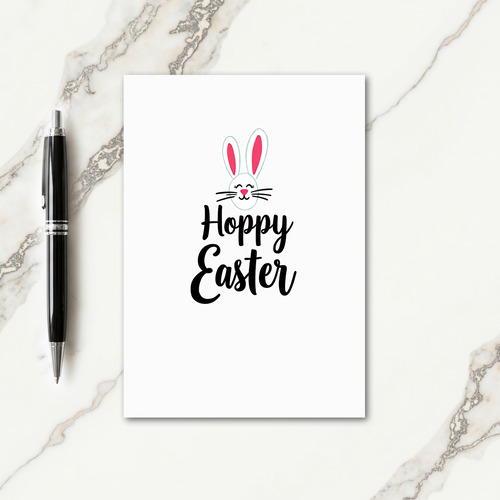 Hoppy Easter Rabbit Head Card