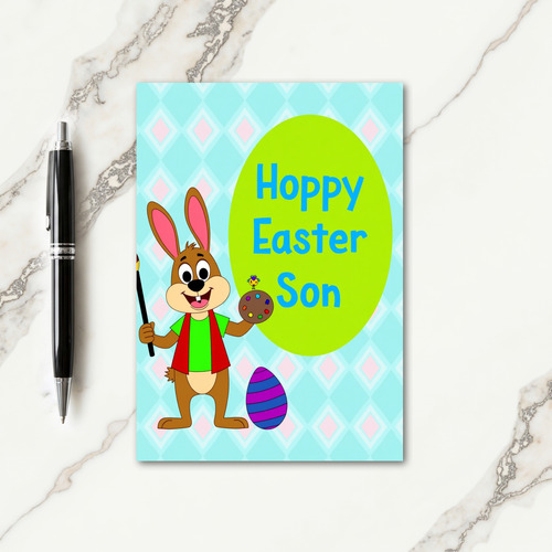 Hoppy Easter Son Art Card