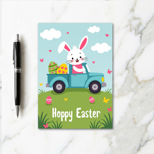 Hoppy Easter Truck Ride Card
