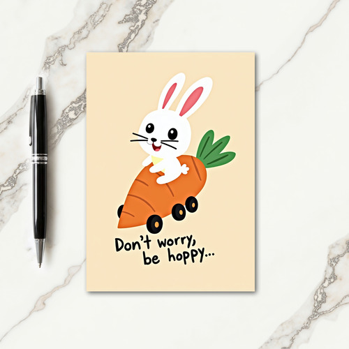Hoppy Rabbit Carrot Ride Card